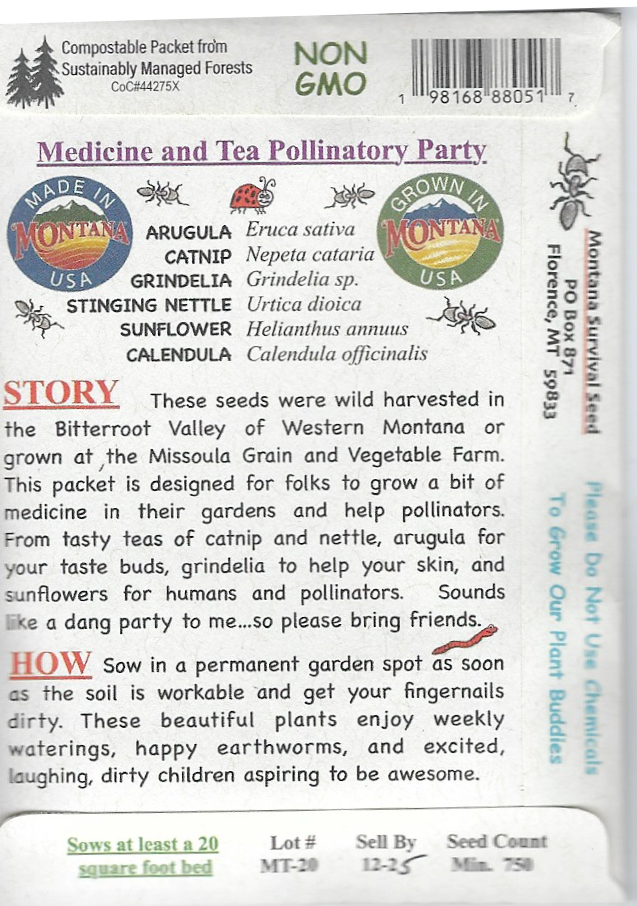 MEDICINE and TEA POLLINATOR PARTY