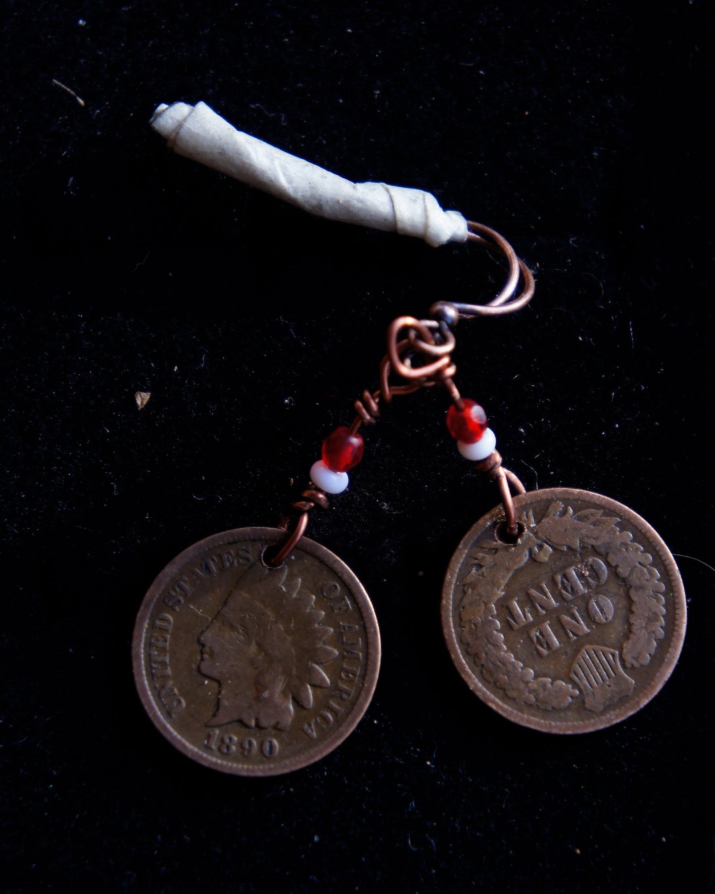1890 Indian Head Cent Ear Ring