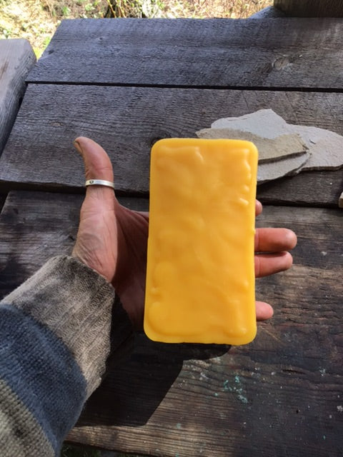 1 pound hand poured Montana Beeswax blocks