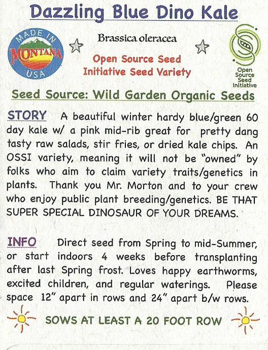 Kale Dino, Dazzling Blue