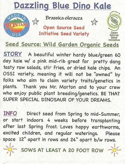 Kale Dino, Dazzling Blue