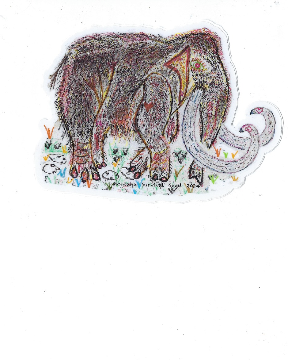 4 inch Mammoth Sticker