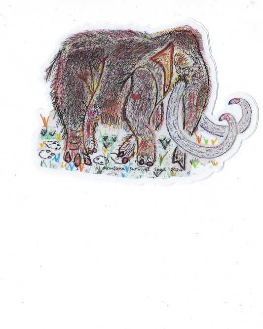 4 inch Mammoth Sticker