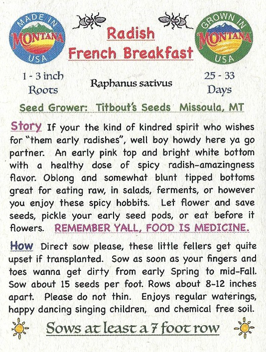 Radish, French Breakfast