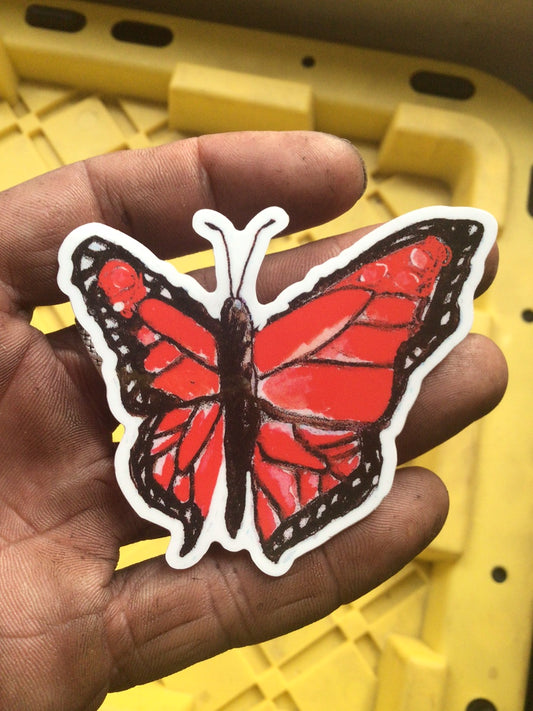 2 inch Monarch Sticker
