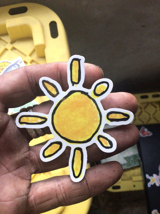 2 inch Sun Sticker