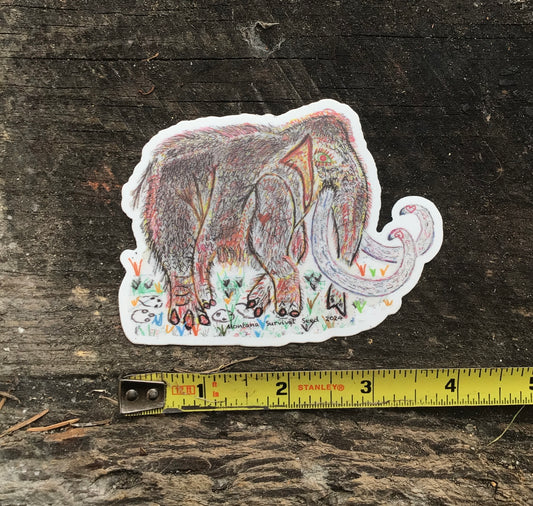 4 inch Mammoth Sticker