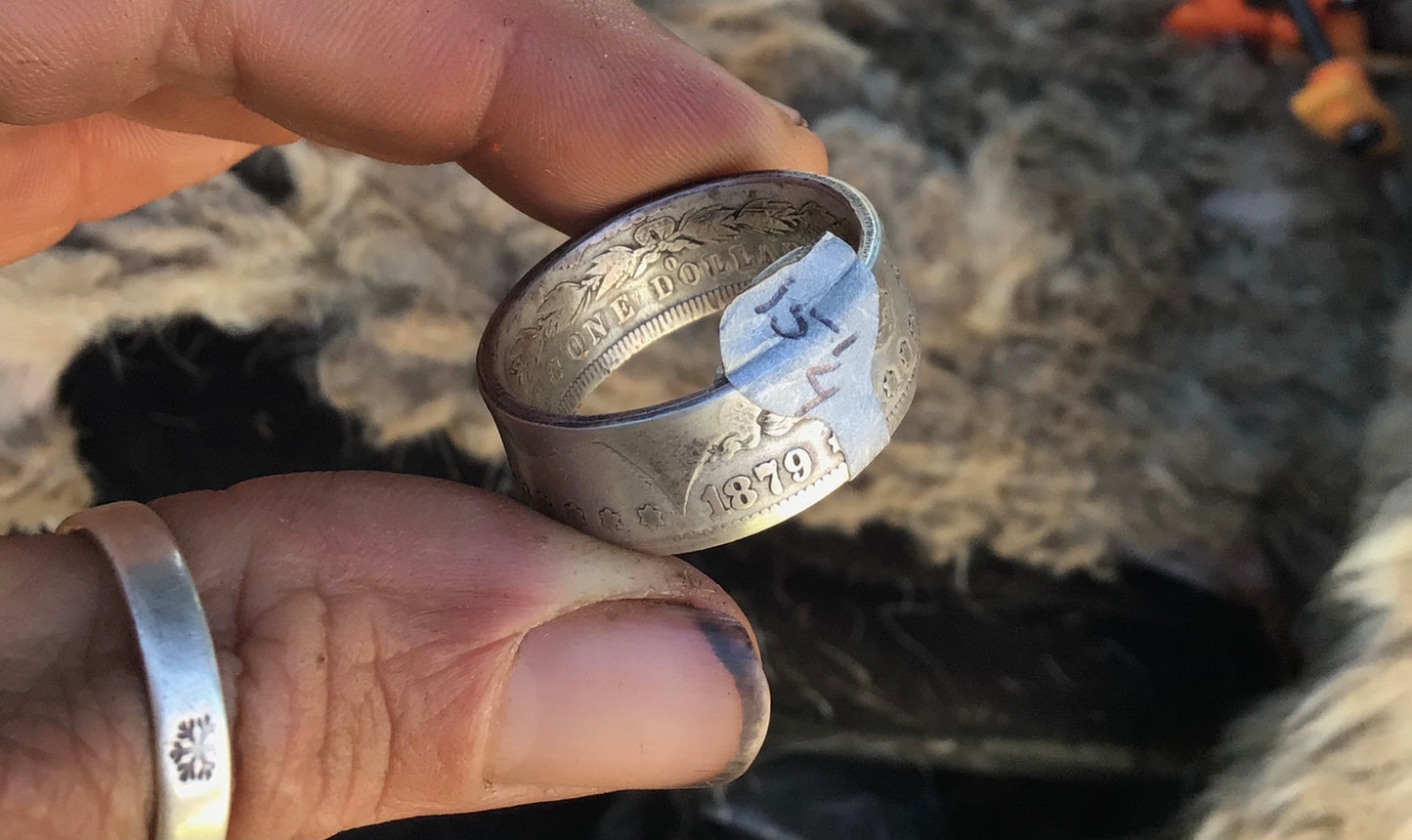 1879-O Morgan Silver Dollar Coin Ring…size 15 1/4