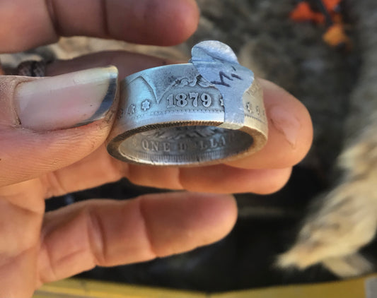 1879-O Morgan Silver Dollar Coin Ring…size 15 1/4