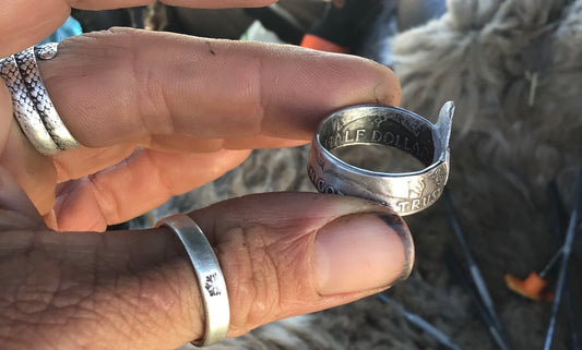 1963 Franklin Silver Half Dollar Coin Ring….size 11 1/2