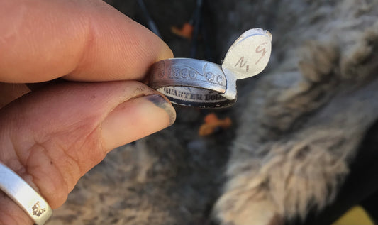 1896 Barber Silver Quarter Dollar Coin Ring….size 5 1/2