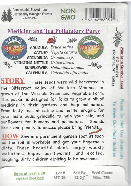 MEDICINE and TEA POLLINATOR PARTY