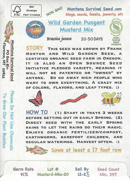MUSTARD, WILD GARDEN PUNGENT