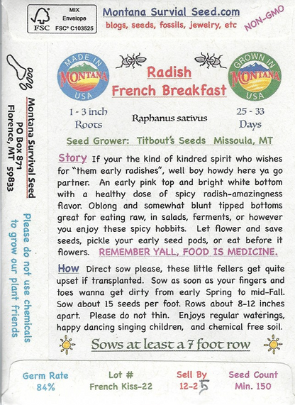 Radish, French Breakfast