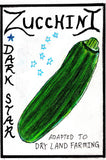 dark star zucchini hand pollinate pollination pollinating seed processing missoula grain and vegetable farm montana survival seed  Edit alt text